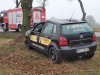 Dachowanie samochodu osobowego w miejscowości Dobrzankowo 3.01.2020r.